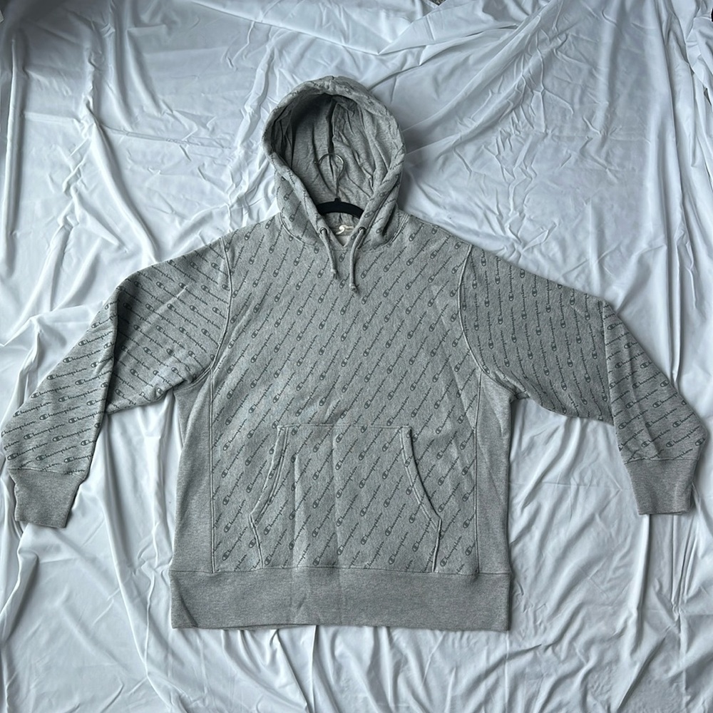 Champion Gray Logo Hoodie